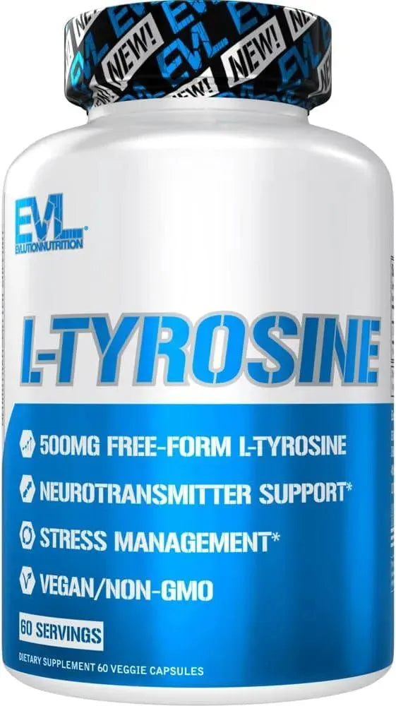 EVLUTION - Evlution Free Form L Tyrosine 500Mg. 60 Capsulas - The Red Vitamin MX - Suplementos Alimenticios - {{ shop.shopifyCountryName }}