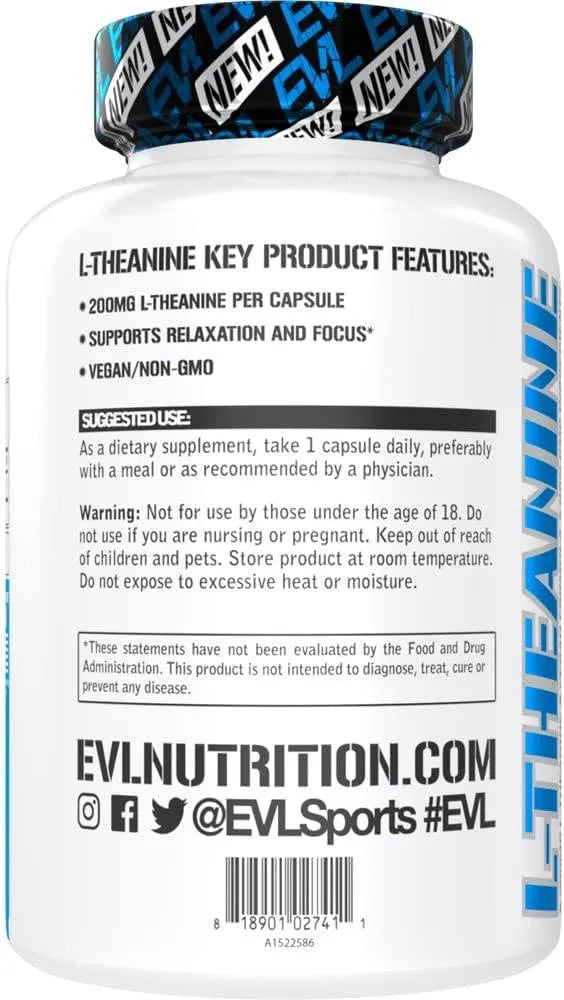 EVLUTION - Evlution L Theanine 200Mg. 60 Capsulas - The Red Vitamin MX - Suplementos Alimenticios - {{ shop.shopifyCountryName }}