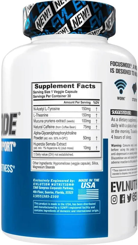 EVLUTION - Evlution Mental Energy and Focus Supplement 30 Capsulas - The Red Vitamin MX - Suplementos Alimenticios - {{ shop.shopifyCountryName }}