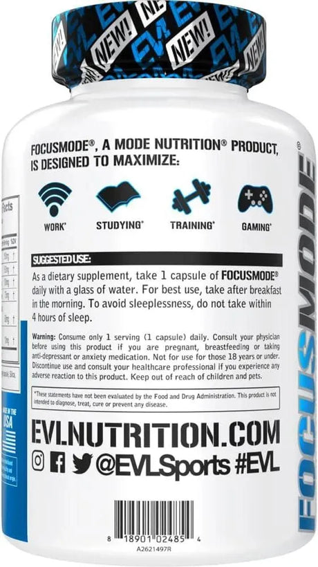 EVLUTION - Evlution Mental Energy and Focus Supplement 30 Capsulas - The Red Vitamin MX - Suplementos Alimenticios - {{ shop.shopifyCountryName }}