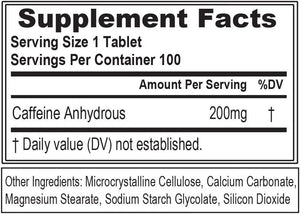 EVLUTION - Evlution Nutrition Caffeine 100 Tabletas - The Red Vitamin MX - Suplementos Alimenticios - {{ shop.shopifyCountryName }}