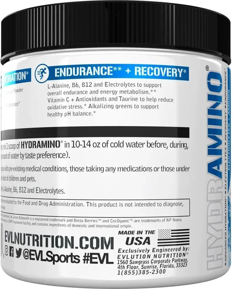 EVLUTION - Evlution Nutrition hydramino Complete Hydration 30 Servicios - The Red Vitamin MX - Suplementos Alimenticios - {{ shop.shopifyCountryName }}