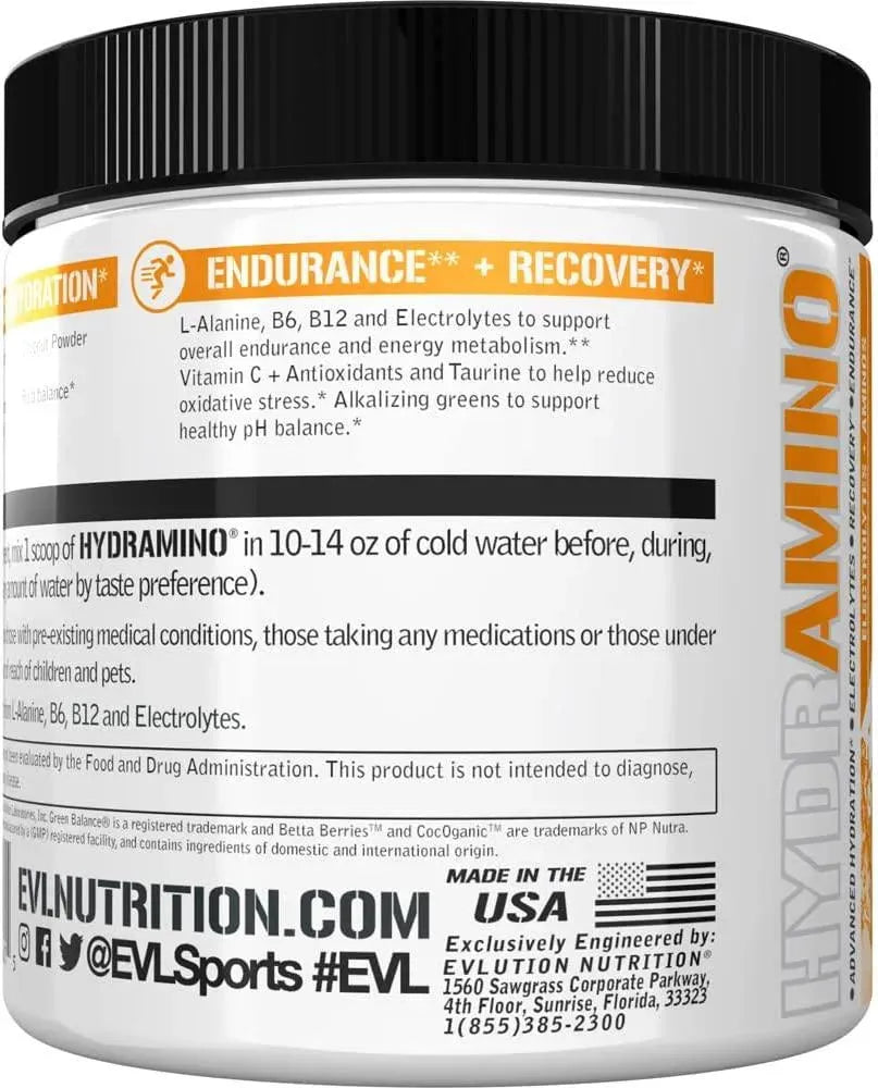 EVLUTION - Evlution Nutrition hydramino Complete Hydration 30 Servicios - The Red Vitamin MX - Suplementos Alimenticios - {{ shop.shopifyCountryName }}
