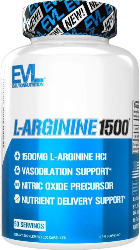 EVLUTION - Evlution Nutrition L-Arginine 1500Mg. 100 Capsulas - The Red Vitamin MX - Suplementos Alimenticios - {{ shop.shopifyCountryName }}