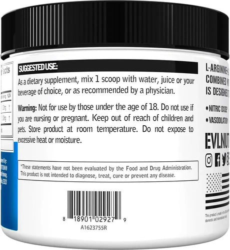 EVLUTION - Evlution Nutrition L-Arginine + L-Citrulline Powder 150Gr. - The Red Vitamin MX - Suplementos Alimenticios - {{ shop.shopifyCountryName }}