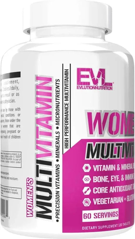 EVLUTION - Evlution Nutrition Women's Multivitamin 120 Tabletas - The Red Vitamin MX - Suplementos Alimenticios - {{ shop.shopifyCountryName }}