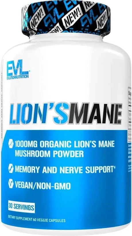 EVLUTION - Evlution Organic Lion’s Mane Mushroom Supplement 60 Capsulas - The Red Vitamin MX - Suplementos Alimenticios - {{ shop.shopifyCountryName }}