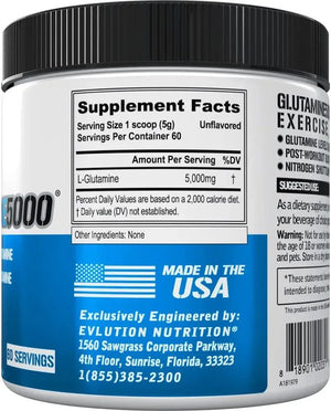 EVLUTION - Evlution Pure Vegan L-Glutamine Powder Supplement 60 Servicios 500Gr. Unflavored - The Red Vitamin MX - Suplementos Alimenticios - {{ shop.shopifyCountryName }}