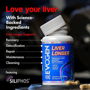 EVOGEN - Evogen Liver Longer 84 Capsulas - The Red Vitamin MX - Suplementos Alimenticios - {{ shop.shopifyCountryName }}