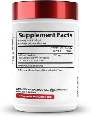 EVOLUTION ADVANCE NUTRITION - Evolution Advance Sport Nutrition CLA Fit 800Mg. 90 Capsulas Blandas - The Red Vitamin MX - Suplementos Alimenticios - {{ shop.shopifyCountryName }}