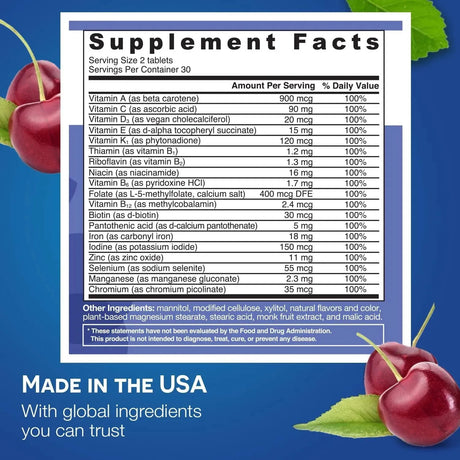 EZ MELTS - EZ Melts Dissolvable Multivitamin 60 Tabletas - The Red Vitamin MX - Suplementos Alimenticios - {{ shop.shopifyCountryName }}