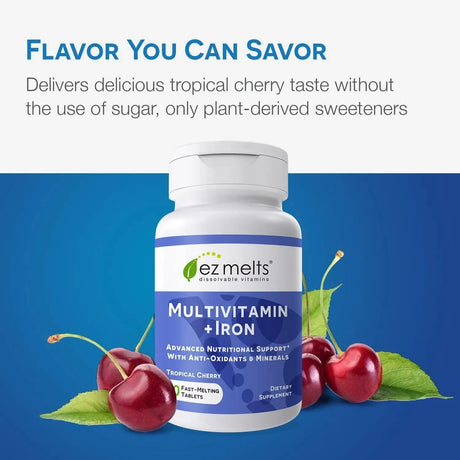 EZ MELTS - EZ Melts Dissolvable Multivitamin 60 Tabletas - The Red Vitamin MX - Suplementos Alimenticios - {{ shop.shopifyCountryName }}