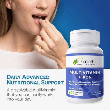 EZ MELTS - EZ Melts Dissolvable Multivitamin 60 Tabletas - The Red Vitamin MX - Suplementos Alimenticios - {{ shop.shopifyCountryName }}