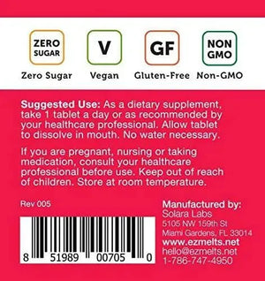 EZ MELTS - EZ Melts Dissolvable Vitamin A 5,000 IU 60 Tabletas Disolubles - The Red Vitamin MX - Suplementos Alimenticios - {{ shop.shopifyCountryName }}