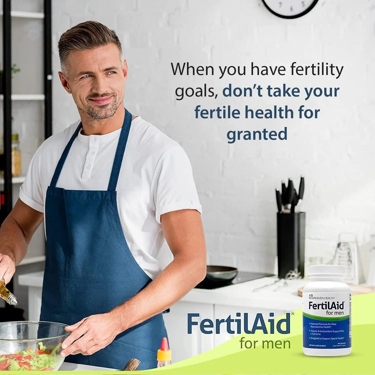 FAIRHAVEN HEALTH - Fairhaven Health FertilAid for Men Prenatal Male Fertility Supplement 90 Capsulas - The Red Vitamin MX - Suplementos Alimenticios - {{ shop.shopifyCountryName }}