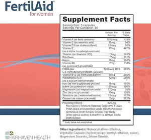 FAIRHAVEN HEALTH - Fairhaven Health FertilAid for Women 90 Capsulas - The Red Vitamin MX - Suplementos Alimenticios - {{ shop.shopifyCountryName }}