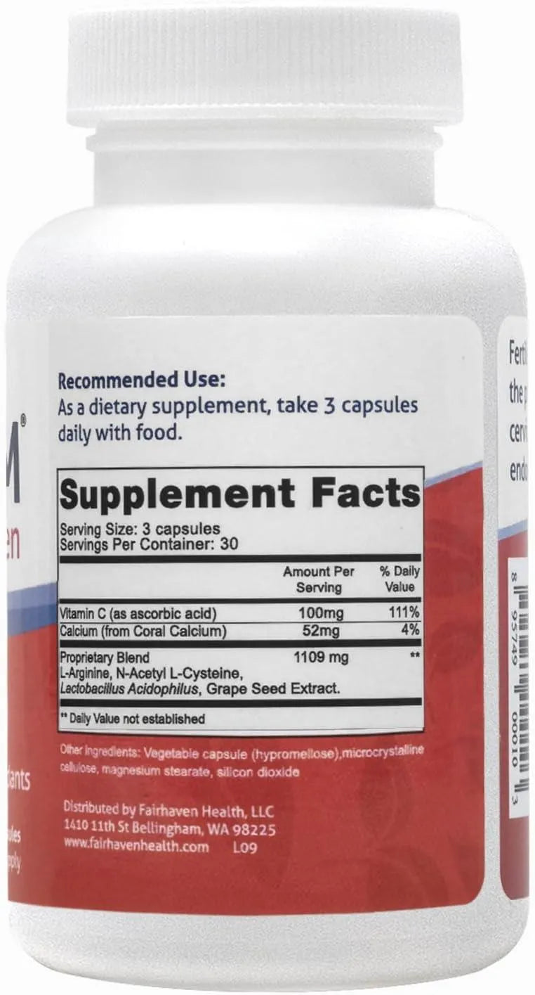 FAIRHAVEN HEALTH - Fairhaven Health FertileCM Fertility Supplement For Women 90 Capsulas - The Red Vitamin MX - Suplementos Alimenticios - {{ shop.shopifyCountryName }}