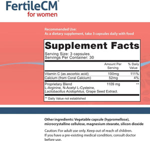 FAIRHAVEN HEALTH - Fairhaven Health FertileCM Fertility Supplement For Women 90 Capsulas - The Red Vitamin MX - Suplementos Alimenticios - {{ shop.shopifyCountryName }}