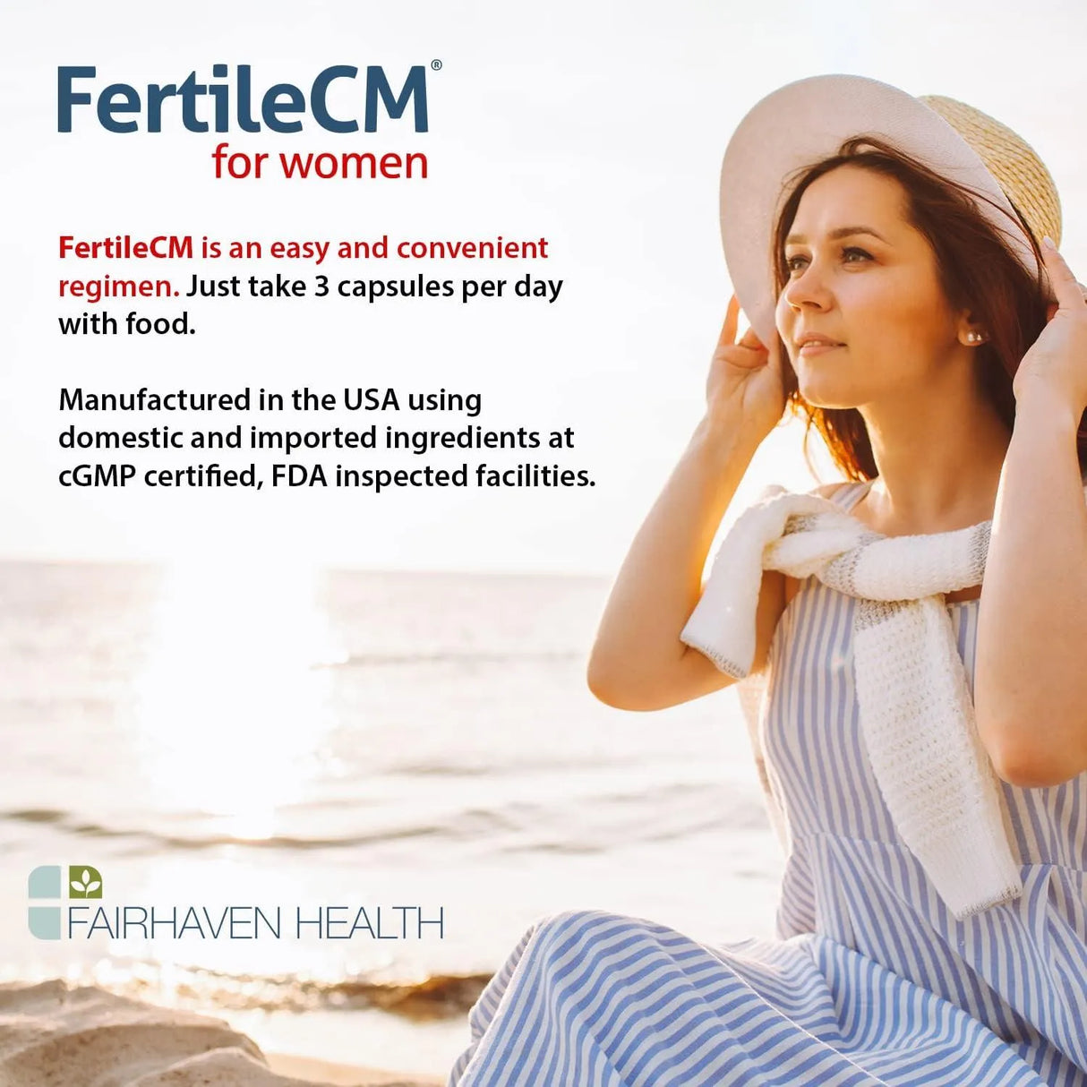 FAIRHAVEN HEALTH - Fairhaven Health FertileCM Fertility Supplement For Women 90 Capsulas - The Red Vitamin MX - Suplementos Alimenticios - {{ shop.shopifyCountryName }}