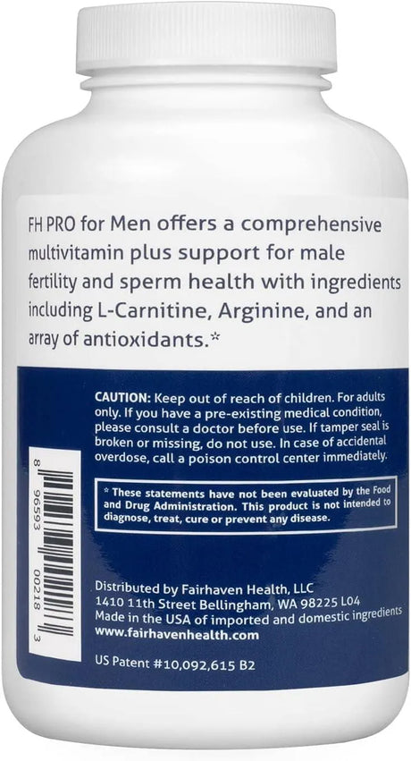 FAIRHAVEN HEALTH - Fairhaven Health FH Pro for Men 180 Capsulas - The Red Vitamin MX - Suplementos Alimenticios - {{ shop.shopifyCountryName }}