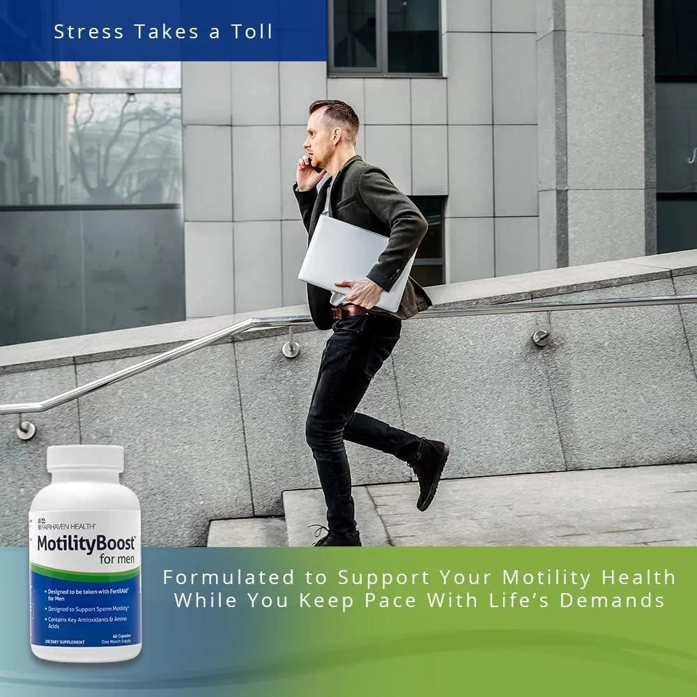 FAIRHAVEN HEALTH - Fairhaven Health MotilityBoost for Men Male Fertility Supplement 60 Capsulas - The Red Vitamin MX - Suplementos Alimenticios - {{ shop.shopifyCountryName }}