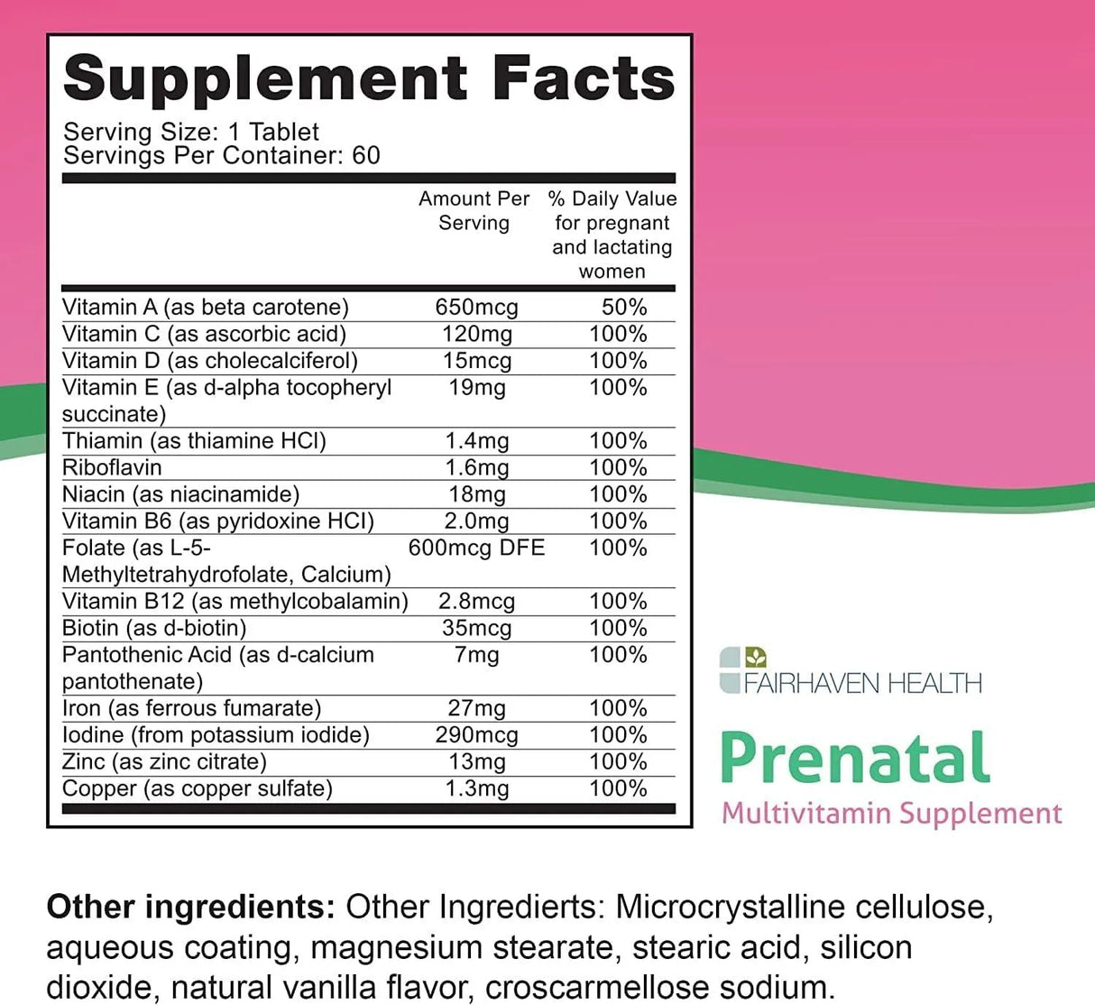 FAIRHAVEN HEALTH - Fairhaven Health Peapod Prenatal Multivitamin 60 Tabletas - The Red Vitamin MX - Suplementos Alimenticios - {{ shop.shopifyCountryName }}