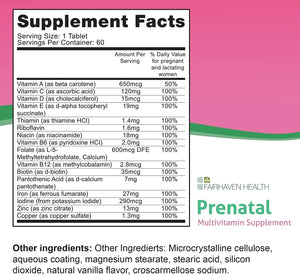 FAIRHAVEN HEALTH - Fairhaven Health Peapod Prenatal Multivitamin 60 Tabletas - The Red Vitamin MX - Suplementos Alimenticios - {{ shop.shopifyCountryName }}