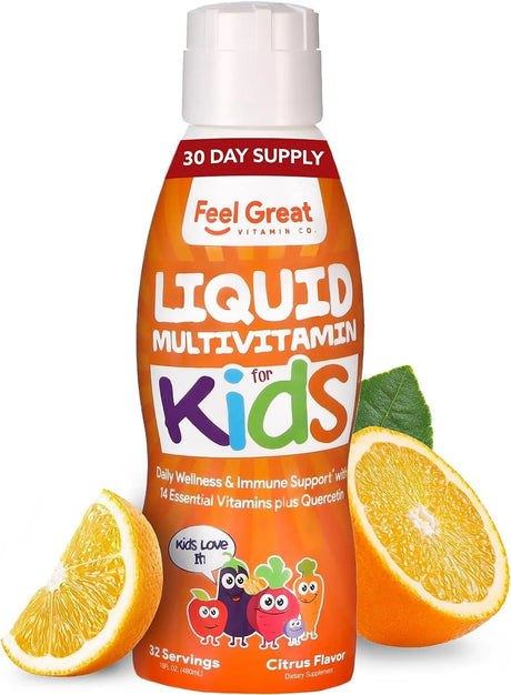 FEEL GREAT - Feel Great Liquid Multivitamin for Kids 480Ml. - The Red Vitamin MX - Suplementos Alimenticios - {{ shop.shopifyCountryName }}