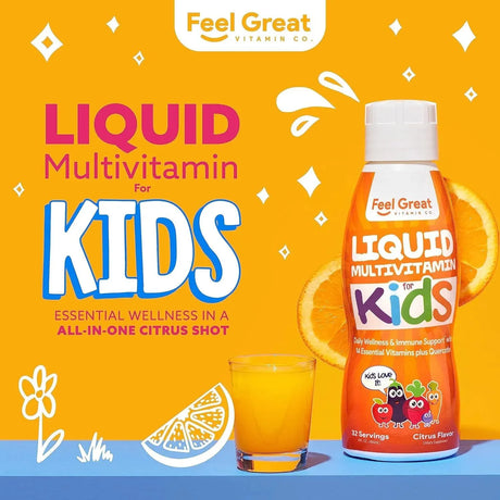 FEEL GREAT - Feel Great Liquid Multivitamin for Kids 480Ml. - The Red Vitamin MX - Suplementos Alimenticios - {{ shop.shopifyCountryName }}