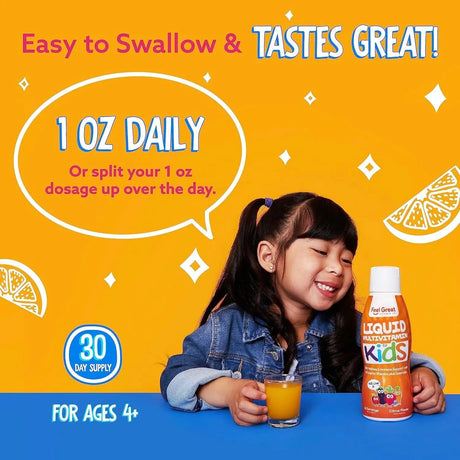 FEEL GREAT - Feel Great Liquid Multivitamin for Kids 480Ml. - The Red Vitamin MX - Suplementos Alimenticios - {{ shop.shopifyCountryName }}