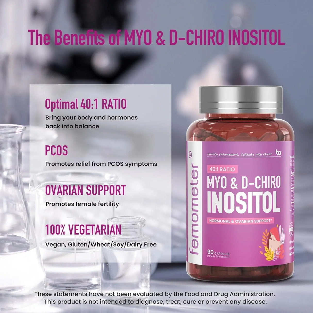 FEMOMETER - femometer Myo Inositol & D-Chiro Inositol 90 Capsulas - The Red Vitamin MX - Suplementos Alimenticios - {{ shop.shopifyCountryName }}