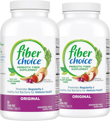 FIBER CHOICE - Fiber Choice Daily Prebiotic Fiber Chewable Tablets 90 Tabletas Masticables 2 Pack - The Red Vitamin MX - Suplementos Alimenticios - {{ shop.shopifyCountryName }}