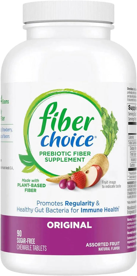 FIBER CHOICE - Fiber Choice Daily Prebiotic Fiber Chewable Tablets 90 Tabletas Masticables - The Red Vitamin MX - Suplementos Alimenticios - {{ shop.shopifyCountryName }}