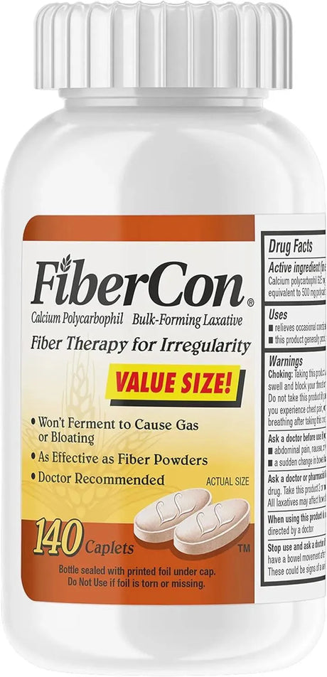 FIBERCON - FiberCon Fiber Therapy Coated Caplets 140 Tabletas - The Red Vitamin MX - Suplementos Alimenticios - {{ shop.shopifyCountryName }}