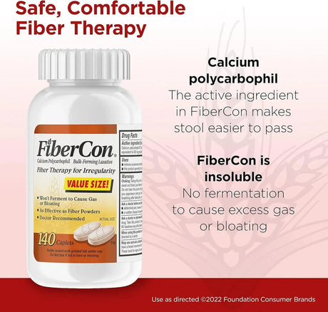 FIBERCON - FiberCon Fiber Therapy Coated Caplets 140 Tabletas - The Red Vitamin MX - Suplementos Alimenticios - {{ shop.shopifyCountryName }}