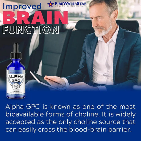 FIREWATERSTAR HEALTH SUPPLEMENTS - FireWaterStar Health Alpha GPC Liquid Drops 60Ml. - The Red Vitamin MX - Suplementos Alimenticios - {{ shop.shopifyCountryName }}