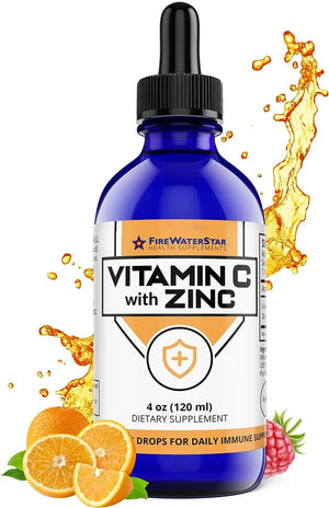 FIREWATERSTAR HEALTH SUPPLEMENTS - FireWaterStar Liquid Vitamin C + Zinc 120Ml. - The Red Vitamin MX - Suplementos Alimenticios - {{ shop.shopifyCountryName }}