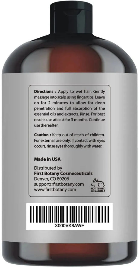 FIRST BOTANY - First Botany Cosmeceuticals Hair Regrowth and Anti Hair Loss Shampoo 473Ml. - The Red Vitamin MX - Shampoo Para Cabello - {{ shop.shopifyCountryName }}