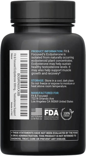 FIT AND FOCUSED - Fit and Focused Ecdysterone 500Mg. 90 Capsulas - The Red Vitamin MX - Suplementos Alimenticios - {{ shop.shopifyCountryName }}