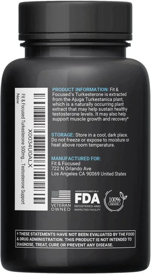 FIT AND FOCUSED - Fit and Focused Turkesterone 500Mg. 120 Capsulas - The Red Vitamin MX - Suplementos Alimenticios - {{ shop.shopifyCountryName }}