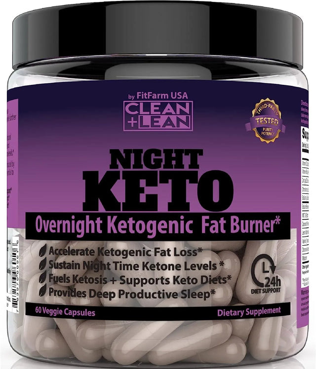 FIT FARM USA - FIT FARM USA NIGHT KETO: Overnight Ketogenic Fat Burner 60 Capsulas - The Red Vitamin MX - Suplementos Alimenticios - {{ shop.shopifyCountryName }}