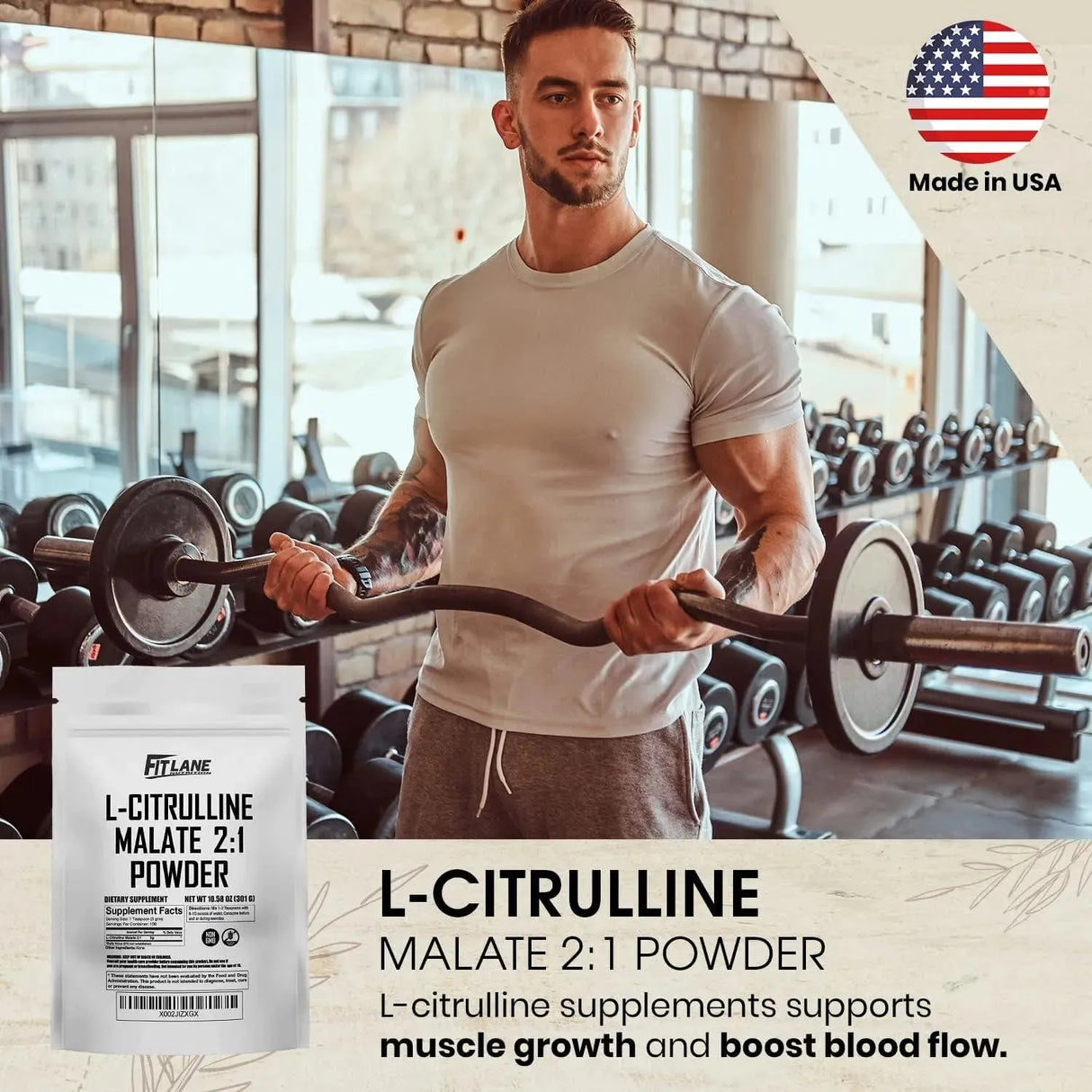 FIT LANE NUTRITION - Fit Lane Nutrition L Citrulline Malate 2 1 Powder 300Gr. - The Red Vitamin MX - Suplementos Alimenticios - {{ shop.shopifyCountryName }}