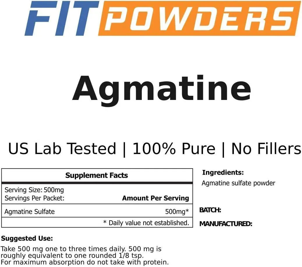 FIT POWDERS - FitPowders Agmatine Sulfate Powder 1 Kg. - The Red Vitamin MX - Suplementos Alimenticios - {{ shop.shopifyCountryName }}