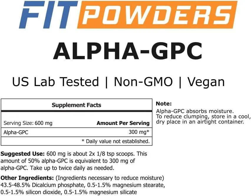 FIT POWDERS - FitPowders Alpha-GPC Powder 125Gr. - The Red Vitamin MX - Suplementos Alimenticios - {{ shop.shopifyCountryName }}