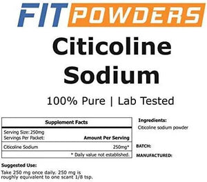 FIT POWDERS - FitPowders Citicoline Powder 100Gr. - The Red Vitamin MX - Suplementos Alimenticios - {{ shop.shopifyCountryName }}