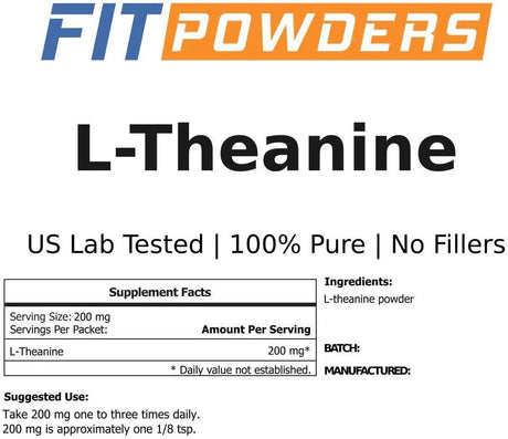 FIT POWDERS - FitPowders L-Theanine Powder 100Gr. - The Red Vitamin MX - Suplementos Alimenticios - {{ shop.shopifyCountryName }}