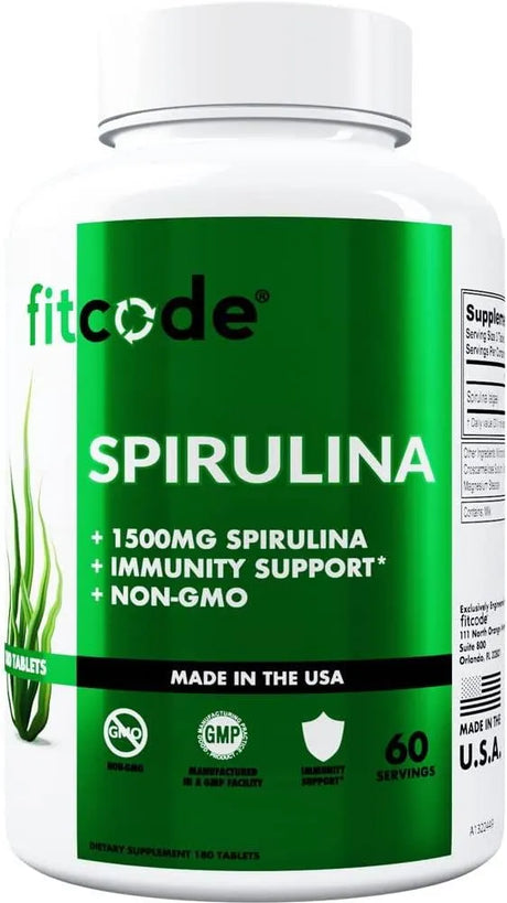 FITCODE - fitcode Spirulina Tablet 1500Mg. 60 Tabletas - The Red Vitamin MX - Suplementos Alimenticios - {{ shop.shopifyCountryName }}