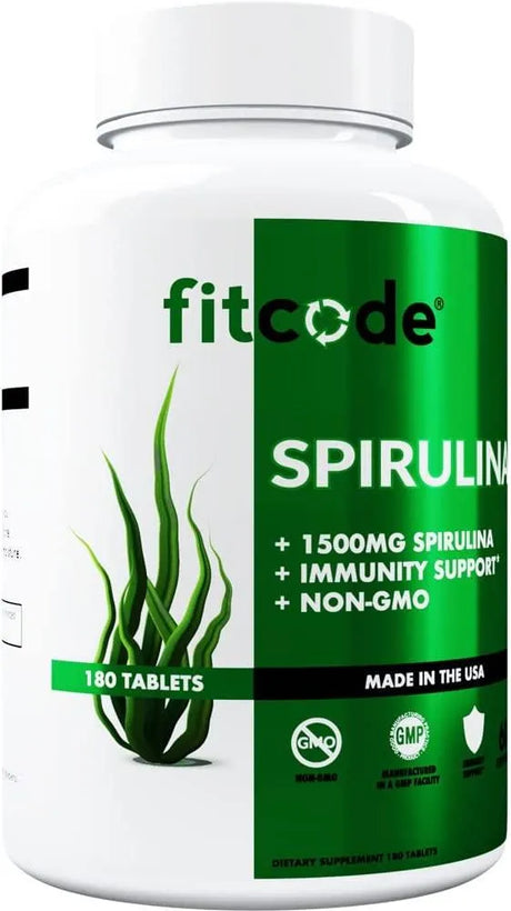 FITCODE - fitcode Spirulina Tablet 1500Mg. 60 Tabletas - The Red Vitamin MX - Suplementos Alimenticios - {{ shop.shopifyCountryName }}