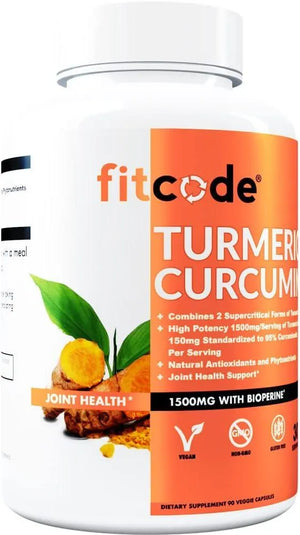 FITCODE - fitcode Turmeric Curcumin with 95% Curcuminoids 1500Mg. 90 Capsulas - The Red Vitamin MX - Suplementos Alimenticios - {{ shop.shopifyCountryName }}