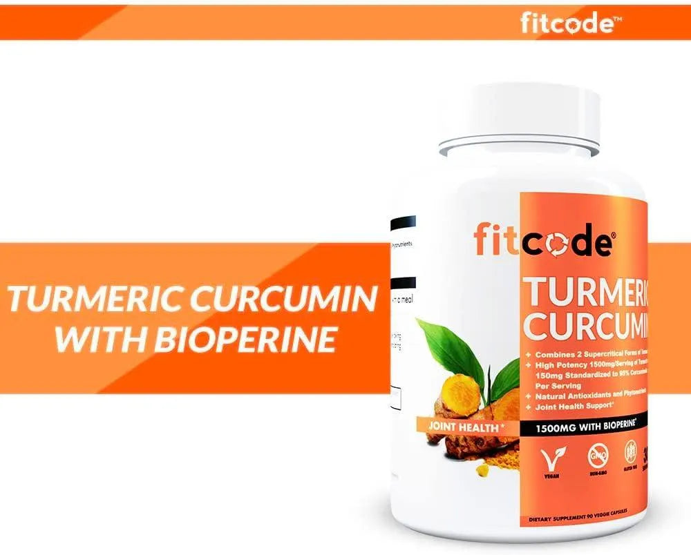 FITCODE - fitcode Turmeric Curcumin with 95% Curcuminoids 1500Mg. 90 Capsulas - The Red Vitamin MX - Suplementos Alimenticios - {{ shop.shopifyCountryName }}